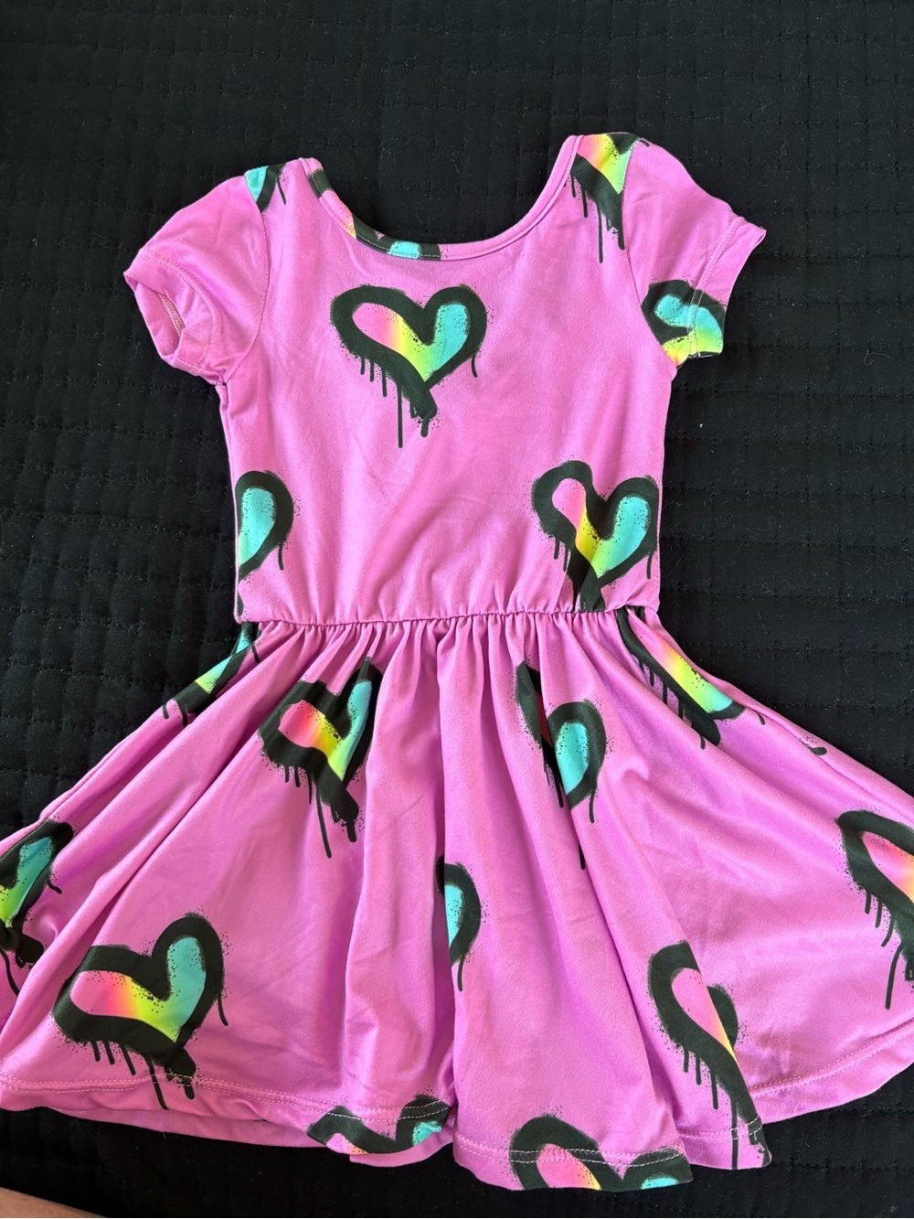 Girls' Pink Heart Pixie Lane Twirl Dress- New